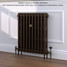 CI-RK760-10-MET-OLD-PENNY-LS01 - Rook 2 Column Victorian Cast Iron Radiator H760mm x W777mm CI-RK760-10-MET-OLD-PENNY-LS01 - Rook 2 Column Victorian Cast Iron Radiator H760mm x W777mm